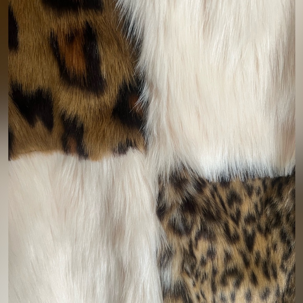 Dolls Kill x Current Mood Wild Patchwork Faux Fur Jacket - Picture 3 of 4